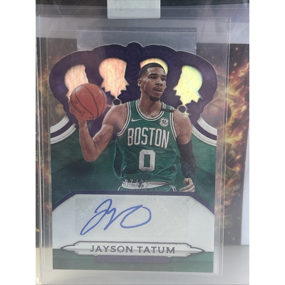 2018-19 Crown Royale Jayson Tatum Purple /25 Auto Celtics Ebay Authenticity